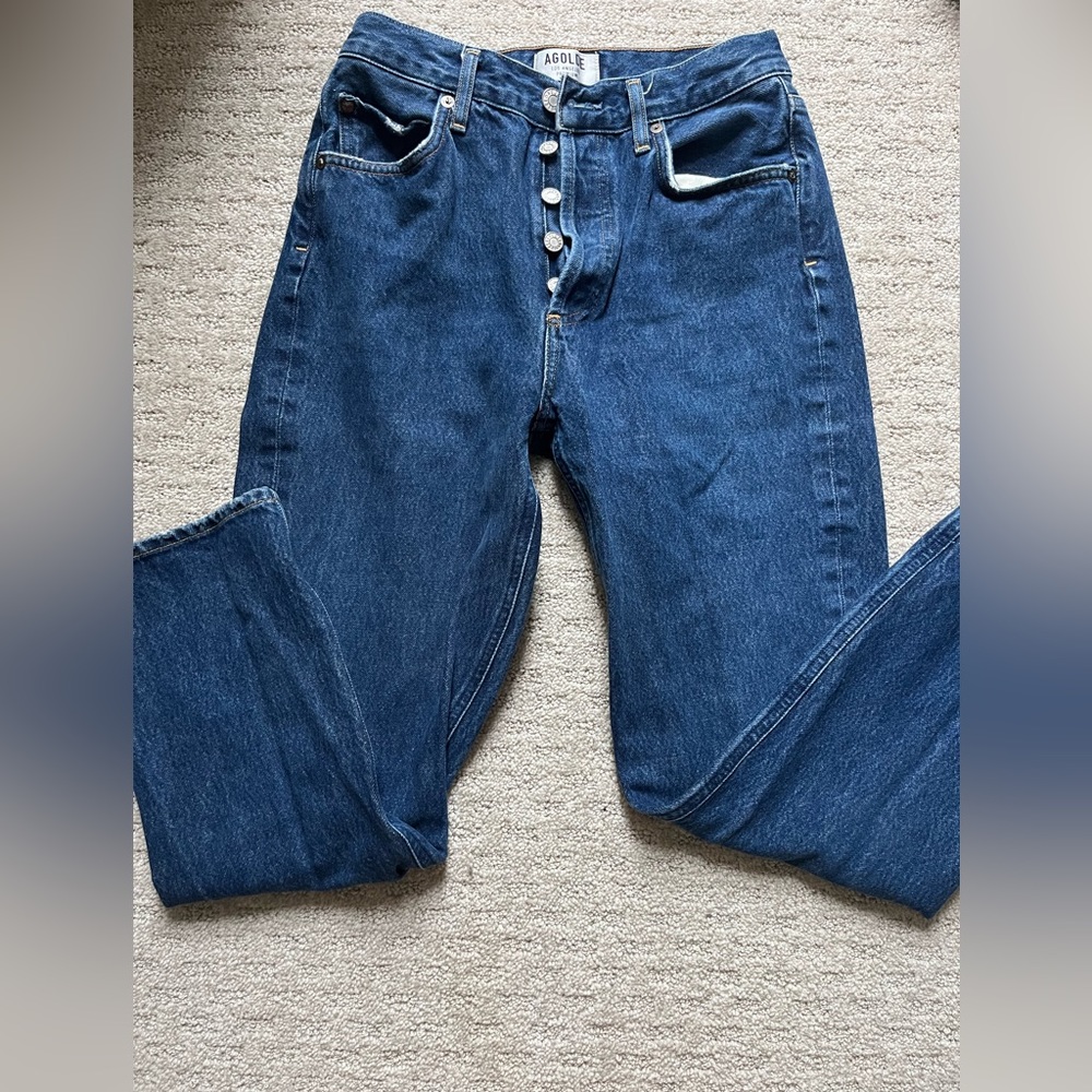 Agolde high rise crop. 25.